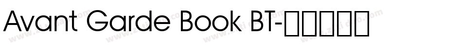 Avant Garde Book BT字体转换